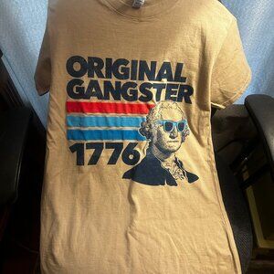 Original Ganster 1776 George Washington NEW T Shirt w/ tag Sz. Small